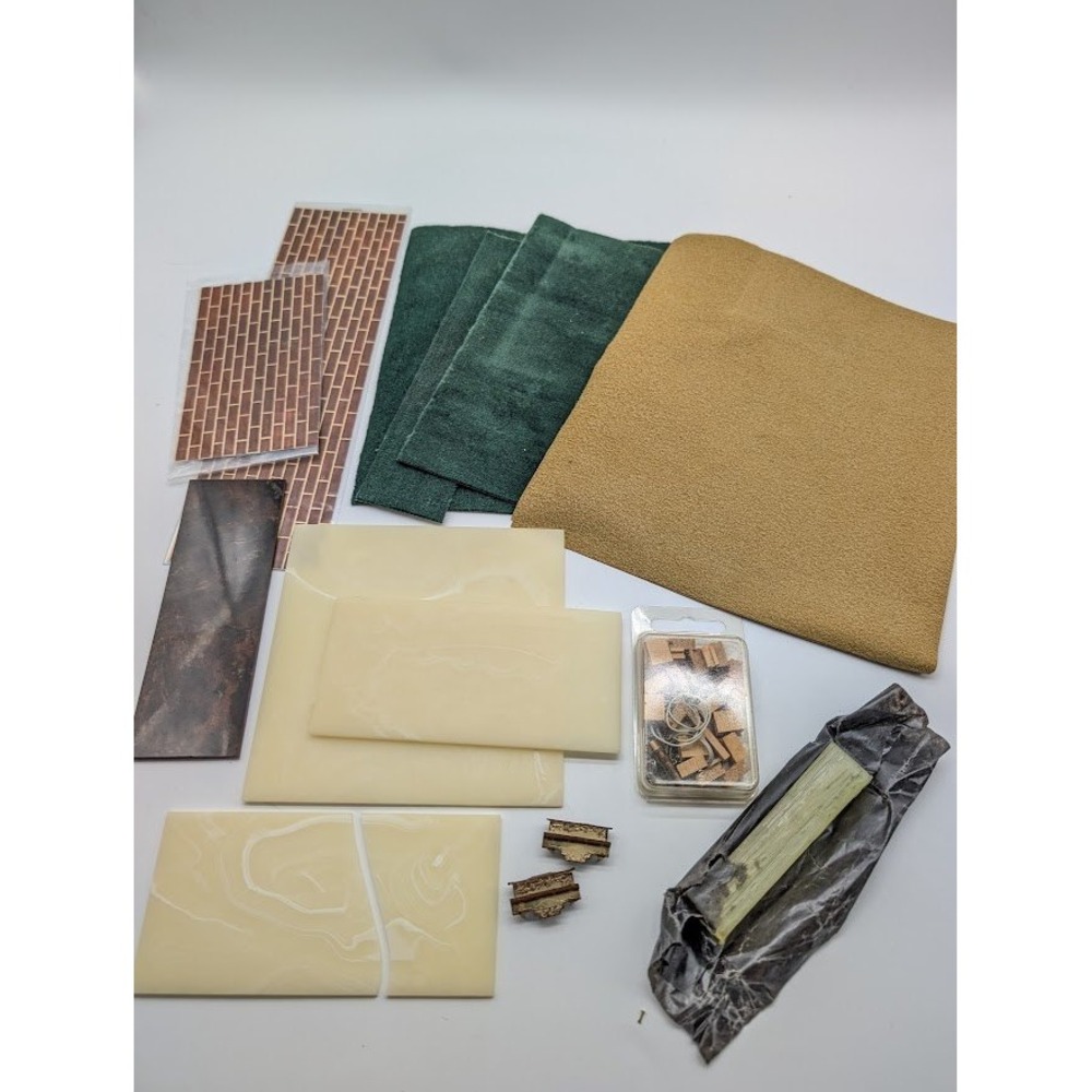 1:12 Miniature Dollhouse Accessories Flooring Wall‎ Counter Fireplace Materials